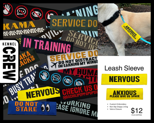 Leash Sleeve - Custom Text & Design