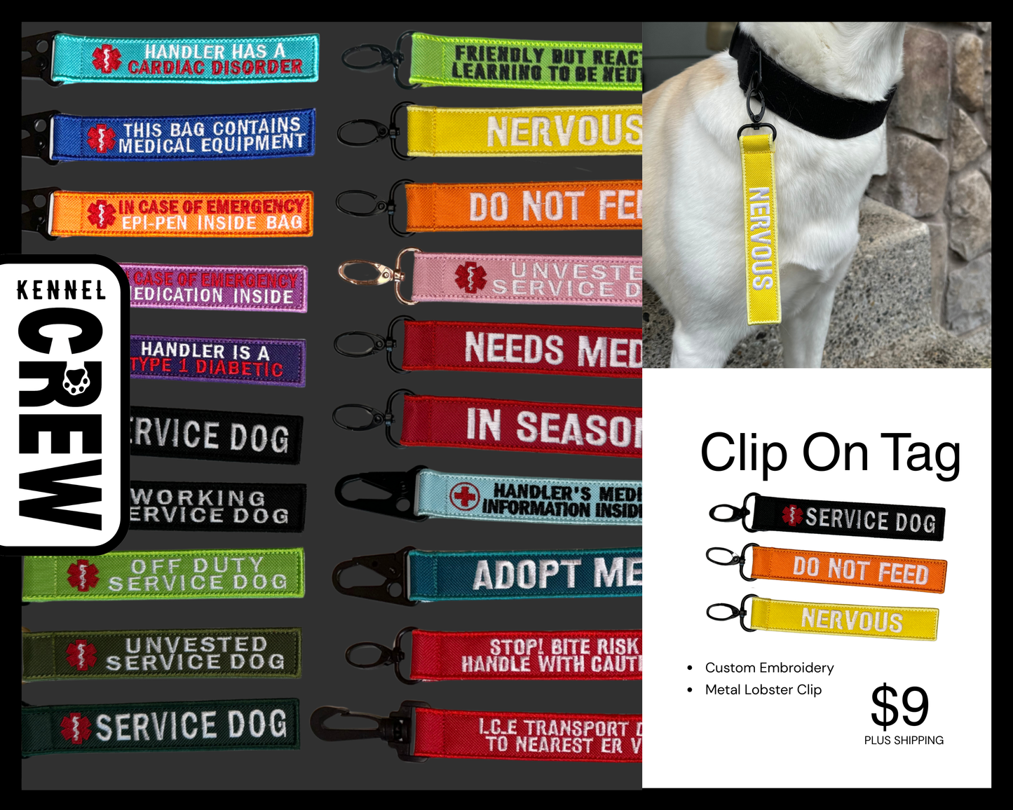 Clip On Tag - Custom Text & Design